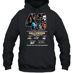 43 1978 2021 Halloween The Curse Of Michael Myers Signature Thank You For The Memories T shirt 5