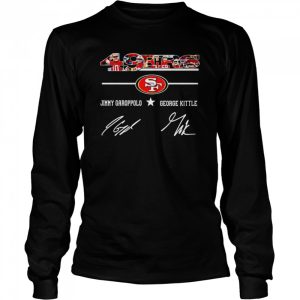 49ers best players Jimmy Garoppolo and George Kittle signatures shirt 3