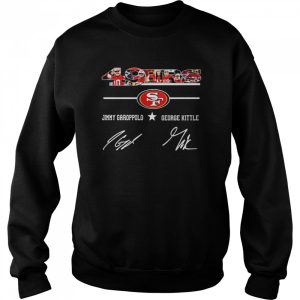 49ers best players Jimmy Garoppolo and George Kittle signatures shirt 4