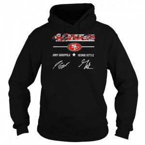 49ers best players Jimmy Garoppolo and George Kittle signatures shirt 5