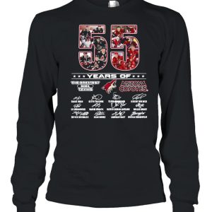 55 Years Of The Greatest NHL Teams Arizona Coyotes Signatures Shirt 3