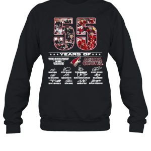 55 Years Of The Greatest NHL Teams Arizona Coyotes Signatures Shirt 4