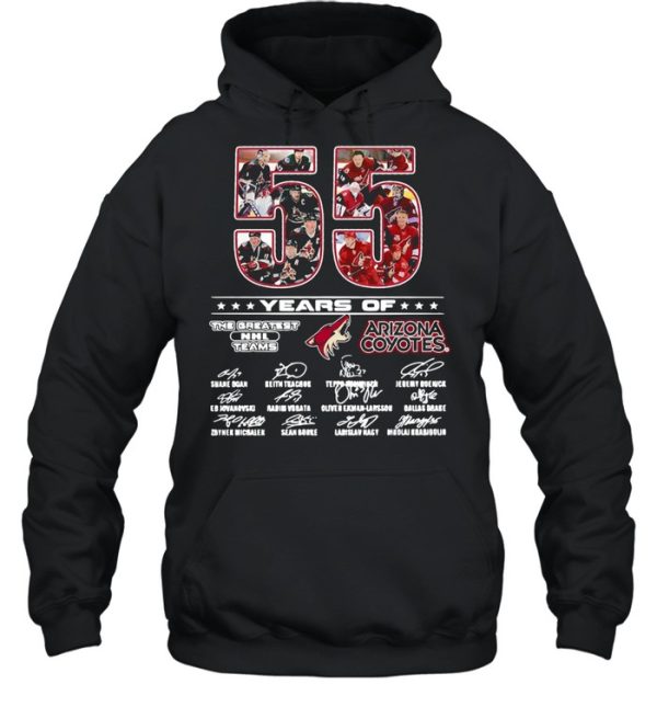 55 Years Of The Greatest NHL Teams Arizona Coyotes Signatures Shirt