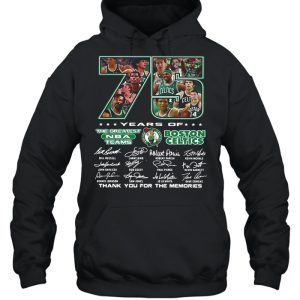 75 Years Of The Greatest NBA Teams Boston Celtics Thank You For The Memories Signature shirt 5