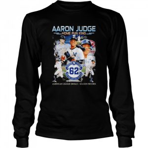 Aaron Judge 62 Yankees home run king American league single season record signature shirt 3