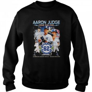 Aaron Judge 62 Yankees home run king American league single season record signature shirt 4