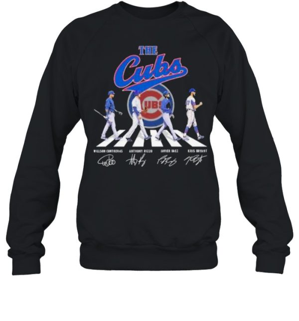 Abbey road the cubs signatures shirt