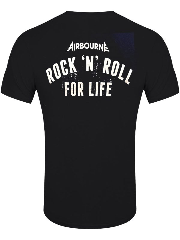 Airbourne R ‘n’ R Boneshaker Men’s Black T-Shirt