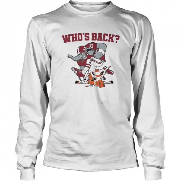 Alabama Crimson Tide vs Texas Longhorns who’s back shirt