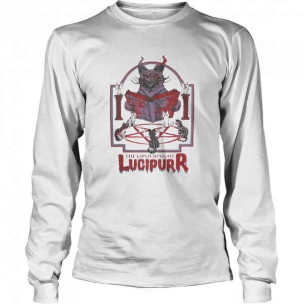 Cats Satan The Conjuring Of Lucipurr Halloween 2022 Shirt