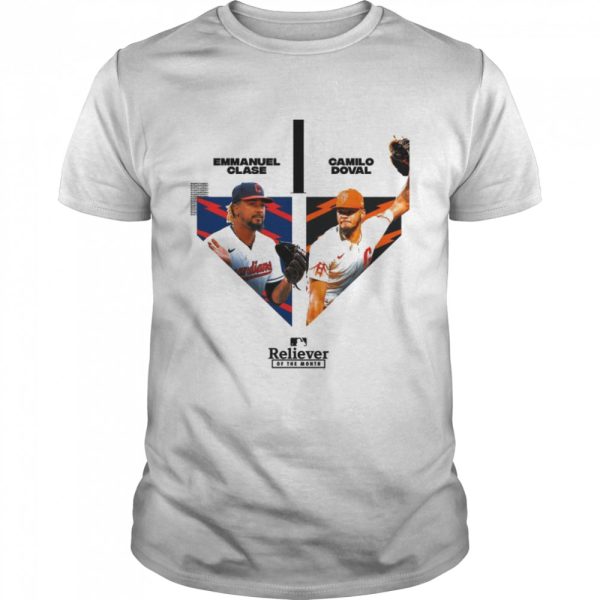 Emmanuel Clase And Camilo Doval Reliever Of The Month MLB 2022 Shirt