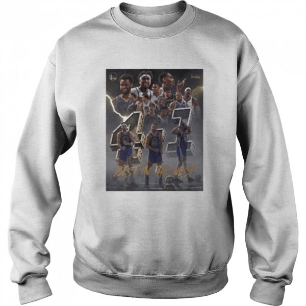 Golden state warriors best in the west 4-1 shirt