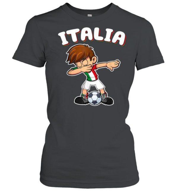 Italia Dabbing Football Soccer Boy Italy T-Shirt