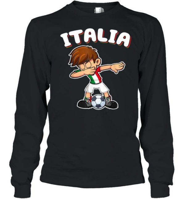 Italia Dabbing Football Soccer Boy Italy T-Shirt