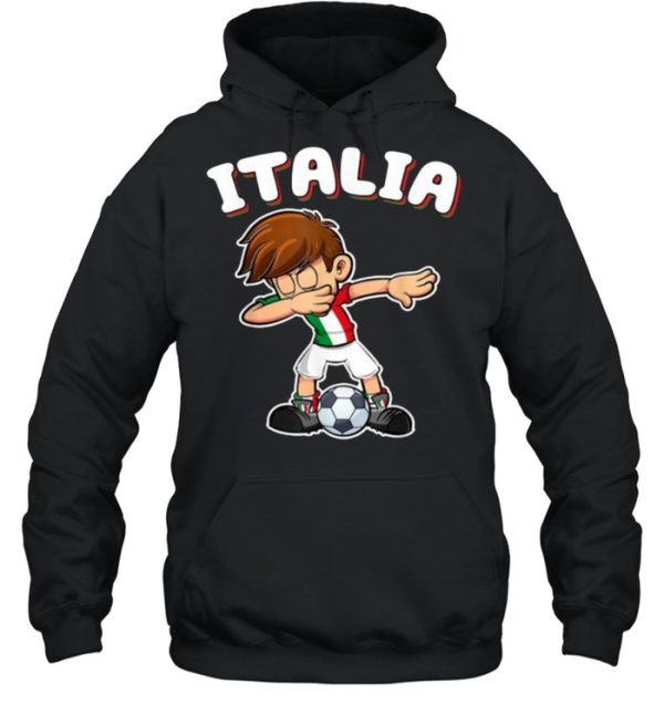 Italia Dabbing Football Soccer Boy Italy T-Shirt