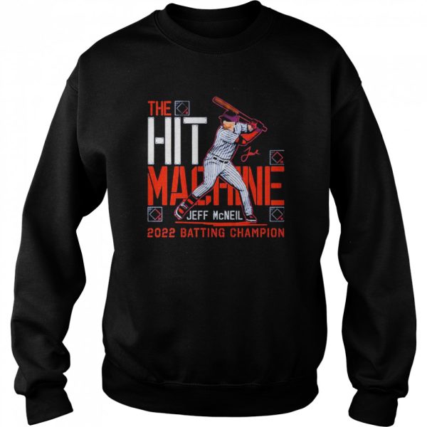 Jeff Mcneil The Hit Machine 2022 Batting Champion Shirt