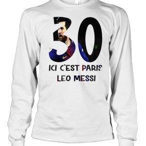 Lionel Messi 30 ici c'est Paris Saint Germain tshirt ladies tee 3