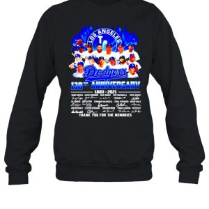 Los Angeles Dodgers 138th anniversary 1883 2021 thank you for the memories shirt 4