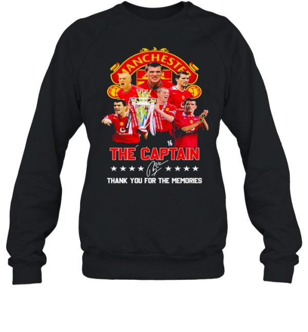 Manchester The Captain Signature Thank You For The Memories Shirt