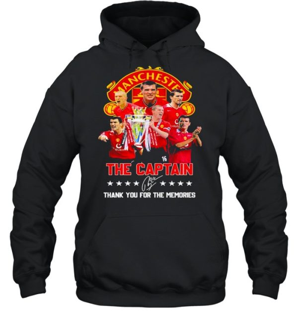 Manchester The Captain Signature Thank You For The Memories Shirt