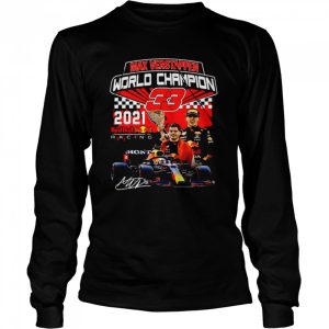 Max Verstappen World Champion 33 2021 Redbull Racing Signature Shirt 3