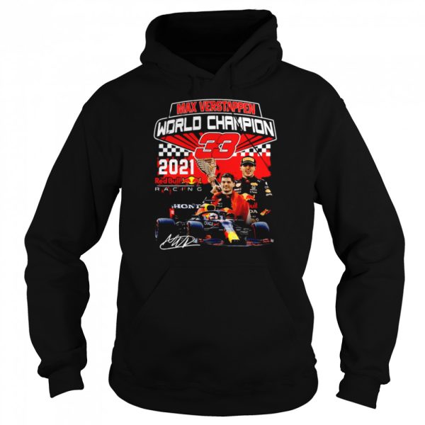 Max Verstappen World Champion 33 2021 Redbull Racing Signature Shirt