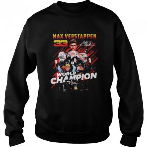 Max Verstappen World Champions 2021 F1 signature shirt 4