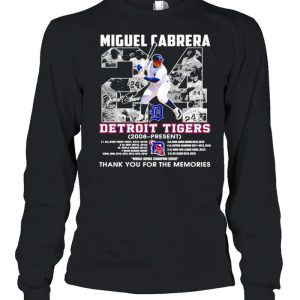 Miguel Cabrera 24 Detroit Tigers 2008 present thank you for the memories shirt 3