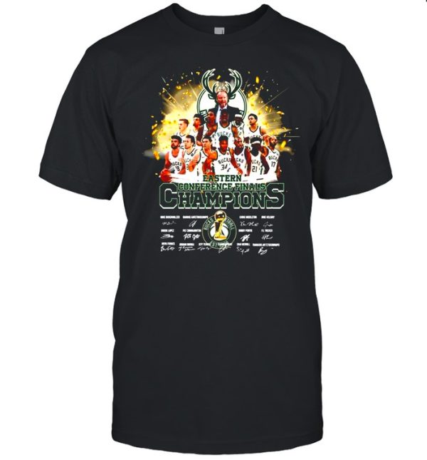 Milwaukee Bucks Nba Eastern Conference Finals Champions Team Player Signature shirt