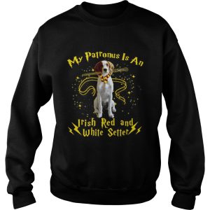 My patronus is an Irish red and white setter shirt 3