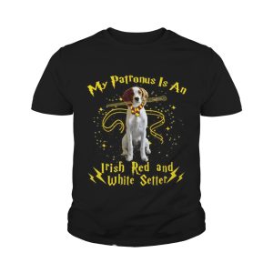 My patronus is an Irish red and white setter shirt 4