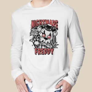 Nightmare Freddy Glow In The Dark Five Nights At Freddy's T shirt 3