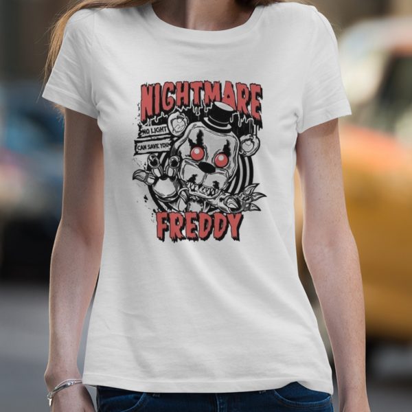 Nightmare Freddy Glow In The Dark Five Nights At Freddy’s T-shirt