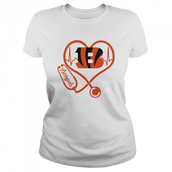 Nurse Love Cincinnati Bengals Heartbeat Shirt