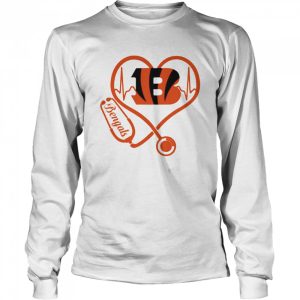 Nurse Love Cincinnati Bengals Heartbeat Shirt 3