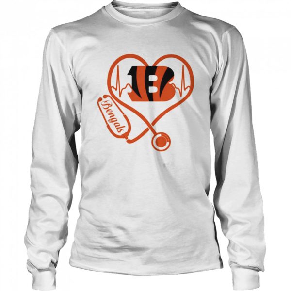 Nurse Love Cincinnati Bengals Heartbeat Shirt