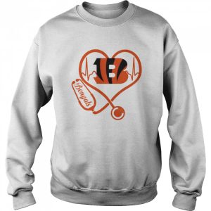 Nurse Love Cincinnati Bengals Heartbeat Shirt 4