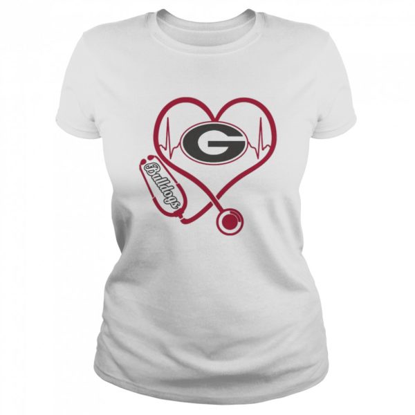 Nurse Love Georgia Bulldogs Heartbeat Shirt