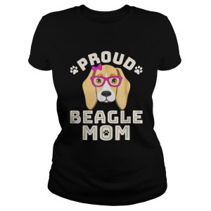 Proud beagle mom dog shirt