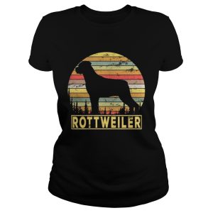 Rottweiler Retro 70s Vintage Dog Lover Shirt