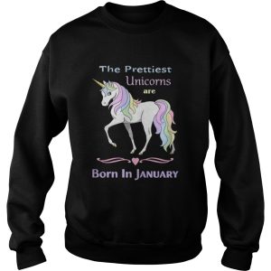 The prettiest unicorns are born in January shirt 3