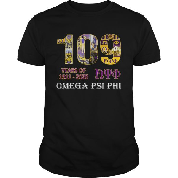 109 Years Of Nyo 1911 2020 Omega PSI PHI shirt