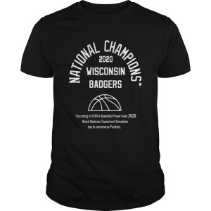 2020 National Champions Wisconsin Badgers shirt