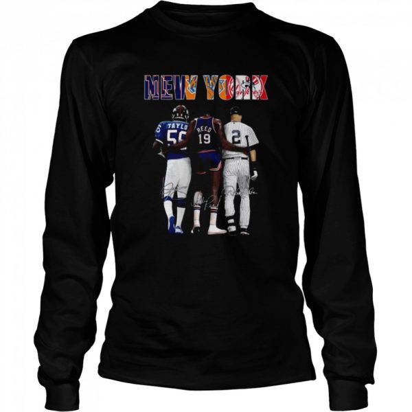 Awesome New York Sports Teams New York Yankees New York Knicks New York Giants T-Shirt