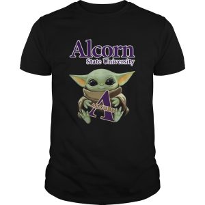 Baby Yoda Hug Alcorn State University shirt