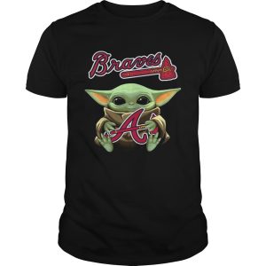 Baby Yoda Hug Atlanta Braves shirt