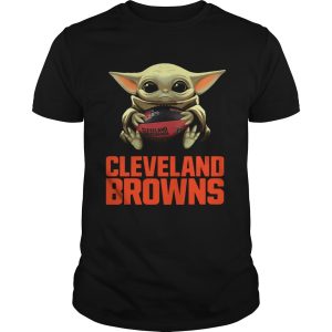 Baby Yoda Hug Cleveland Browns shirt