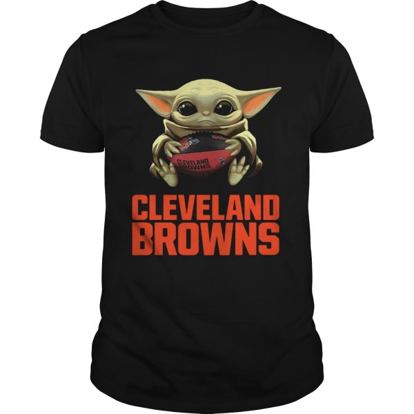 Baby Yoda Hug Cleveland Browns shirt