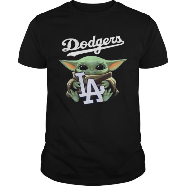 Baby Yoda Hug Los Angeles Dodgers shirt