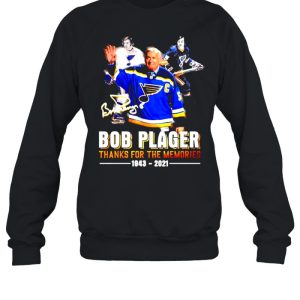 Bob Plager thanks for the memories 1943 2021 signature shirt 4